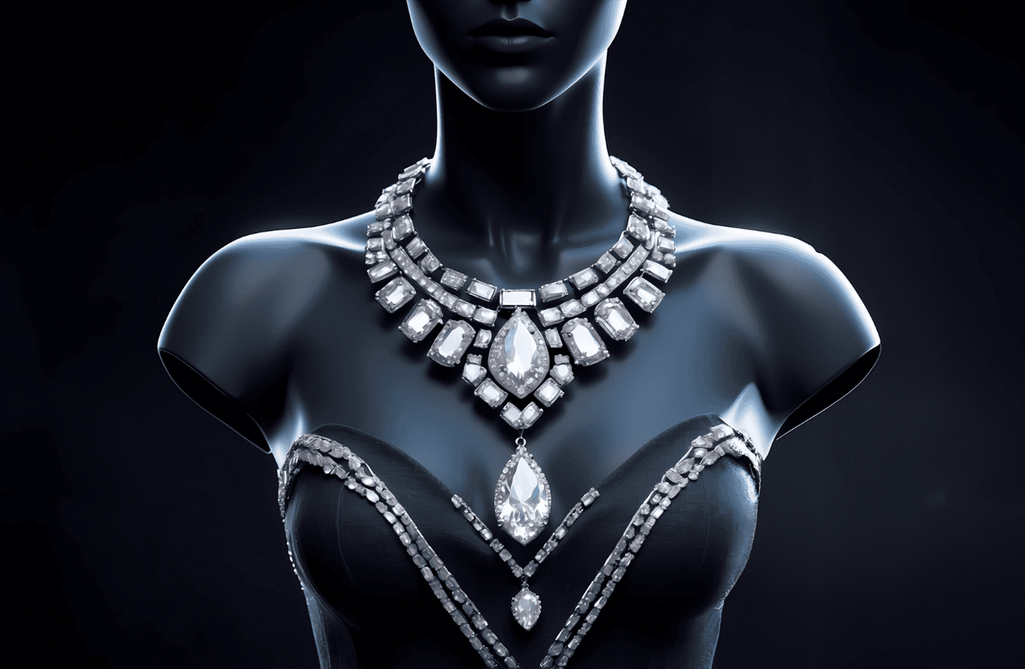 A wide shot of a glass prism with light shining through it, creating a spectrum of colors. Beside the prism, there is a pave bracelet made up of small diamonds, representing the brilliance and craftsmanship of MASAAT London.