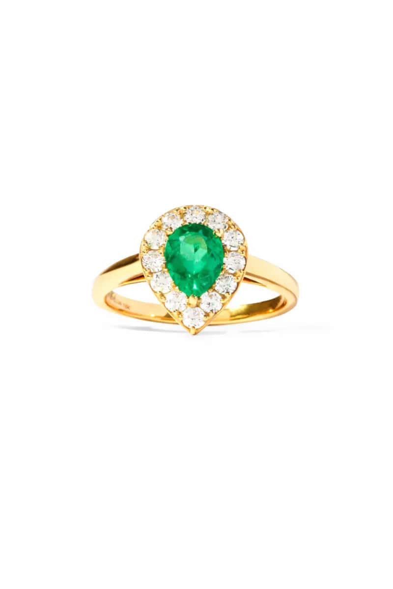 Coloured gemstone wedding rings