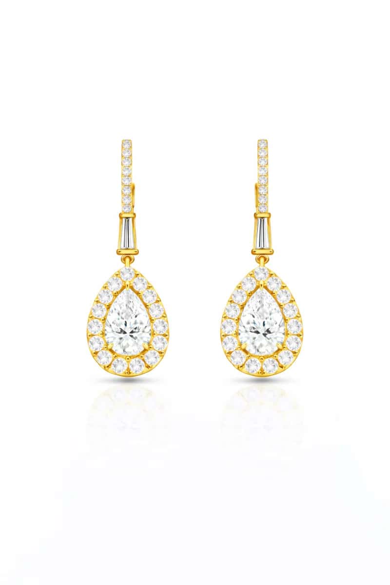 Natural diamond earrings