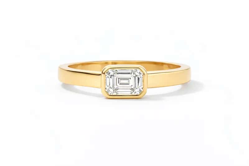 Lab-grown diamond wedding rings