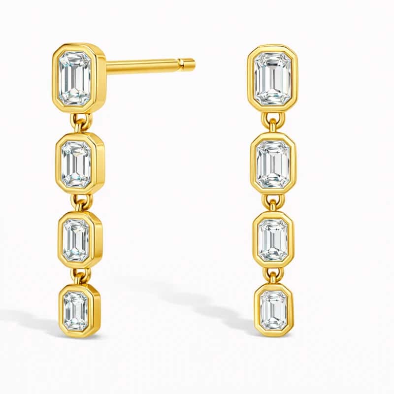 Lab-grown diamond earrings